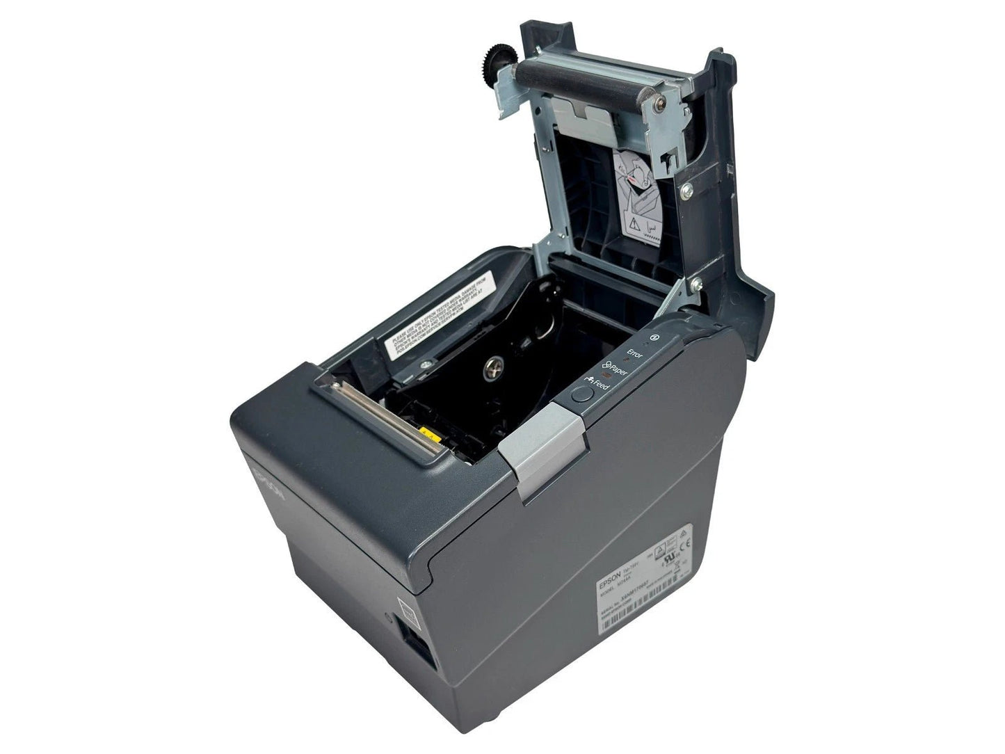 Epson TM-T88V printer open internal view side angle