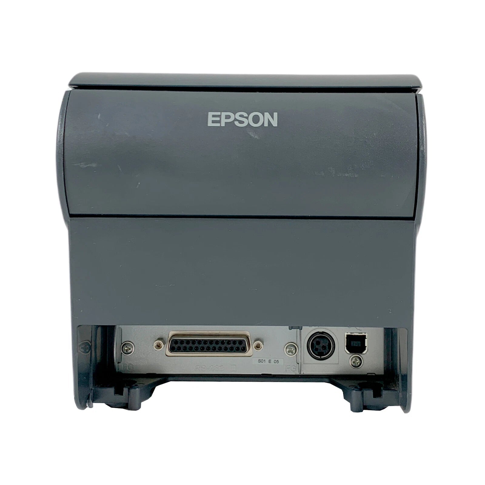 Epson TM-T88V printer rear connectivity ports close up