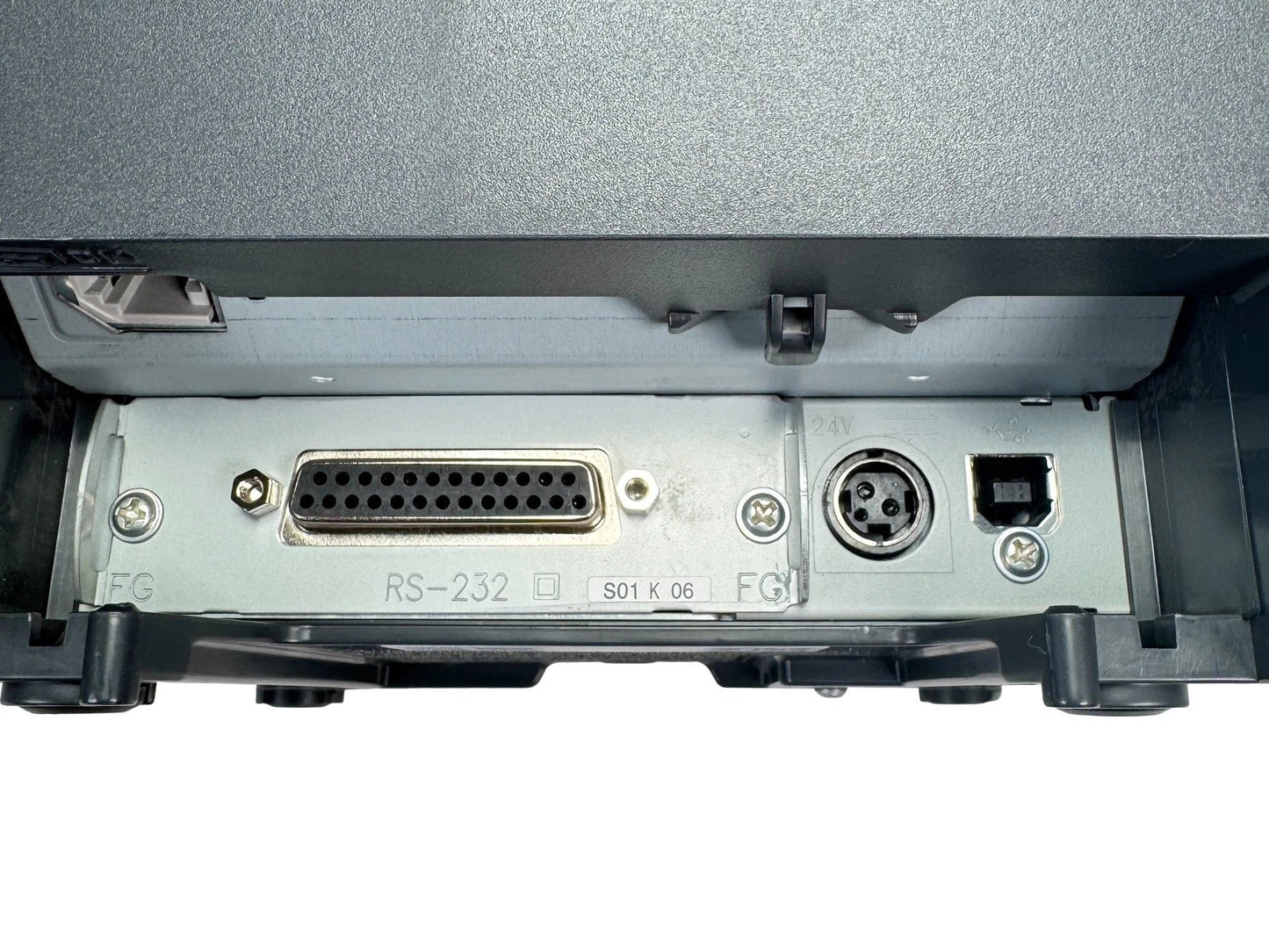 Epson TM-T88V printer rear panel USB and serial ports