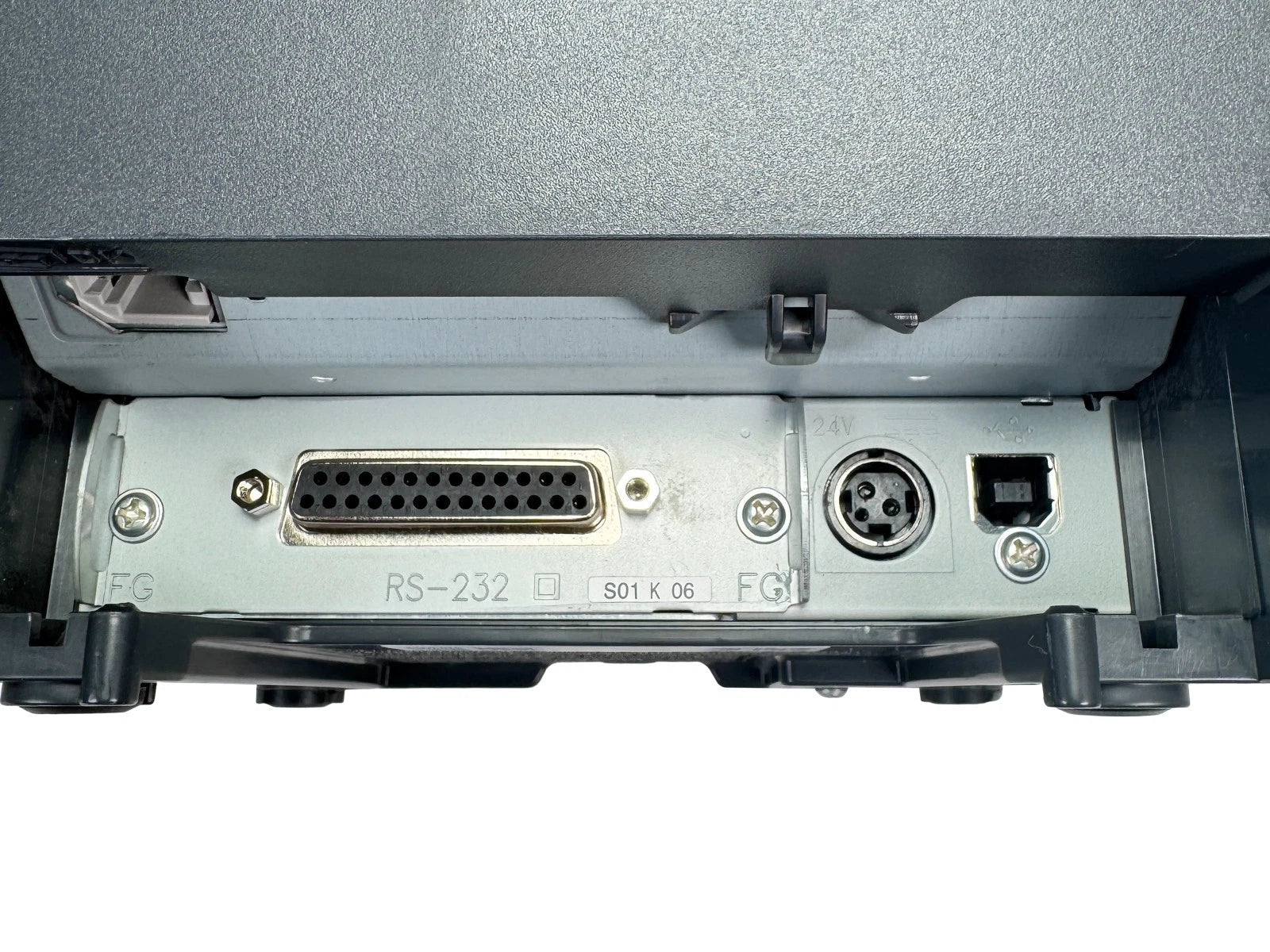 Epson TM-T88V printer rear panel USB and serial ports