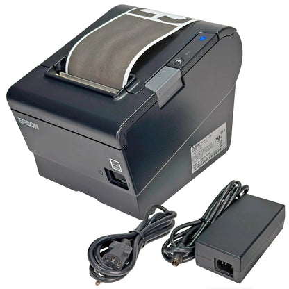 Epson TM-T88VI POS thermal receipt printer with power supply and cables