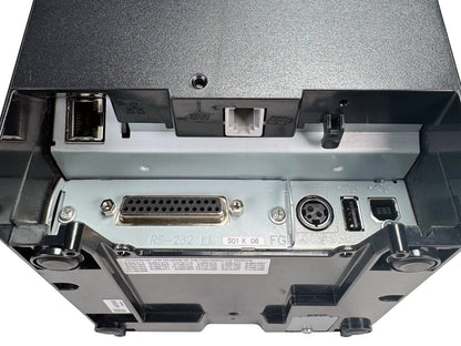 Epson TM-T88VI printer rear panel Ethernet and USB ports