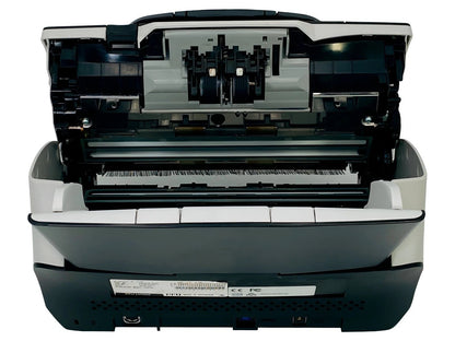 Document scanner open automatic document feeder and internal rollers