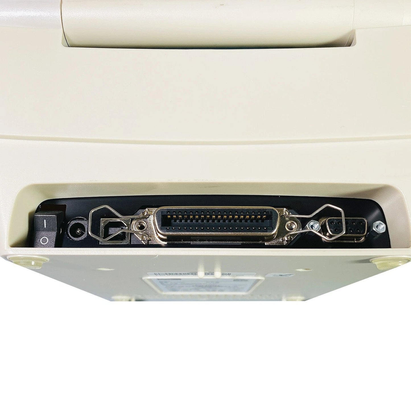 Parallel interface port close up view