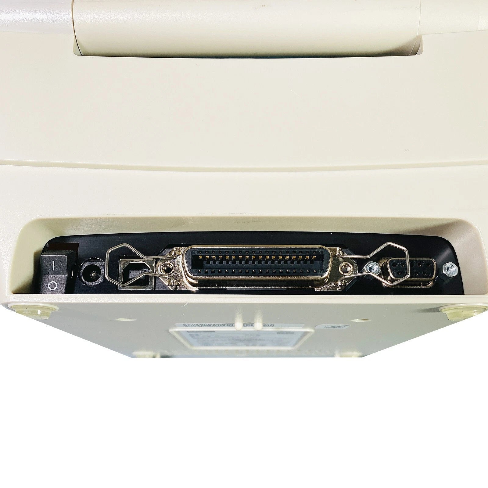 Parallel interface port close up view