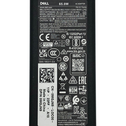 Genuine Dell 65W AC Adapter LA65NS2 - 01 19.5V 3.34A 4.5mm + Pin Charger