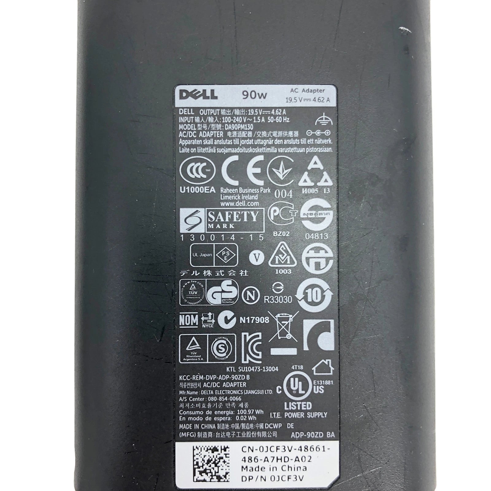 Genuine Dell 90W AC Power Adapter 19.5V 4.62A – LA90PM130 7.4mm Center Pin