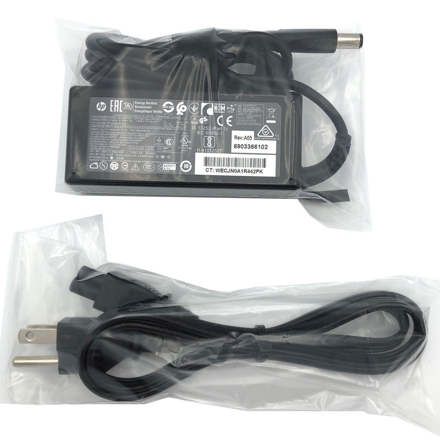 Genuine HP 65W AC Adapter 19.5V 3.33A – 902990 - 003 7.4mm Smart Pin