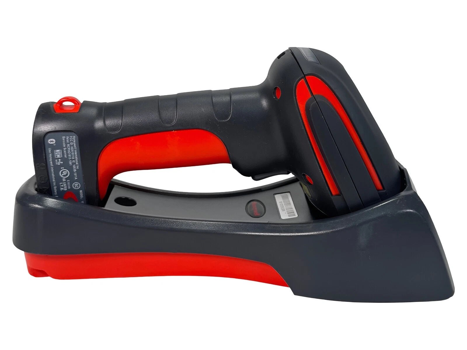Honeywell Granit 1911i scanner in cradle side view