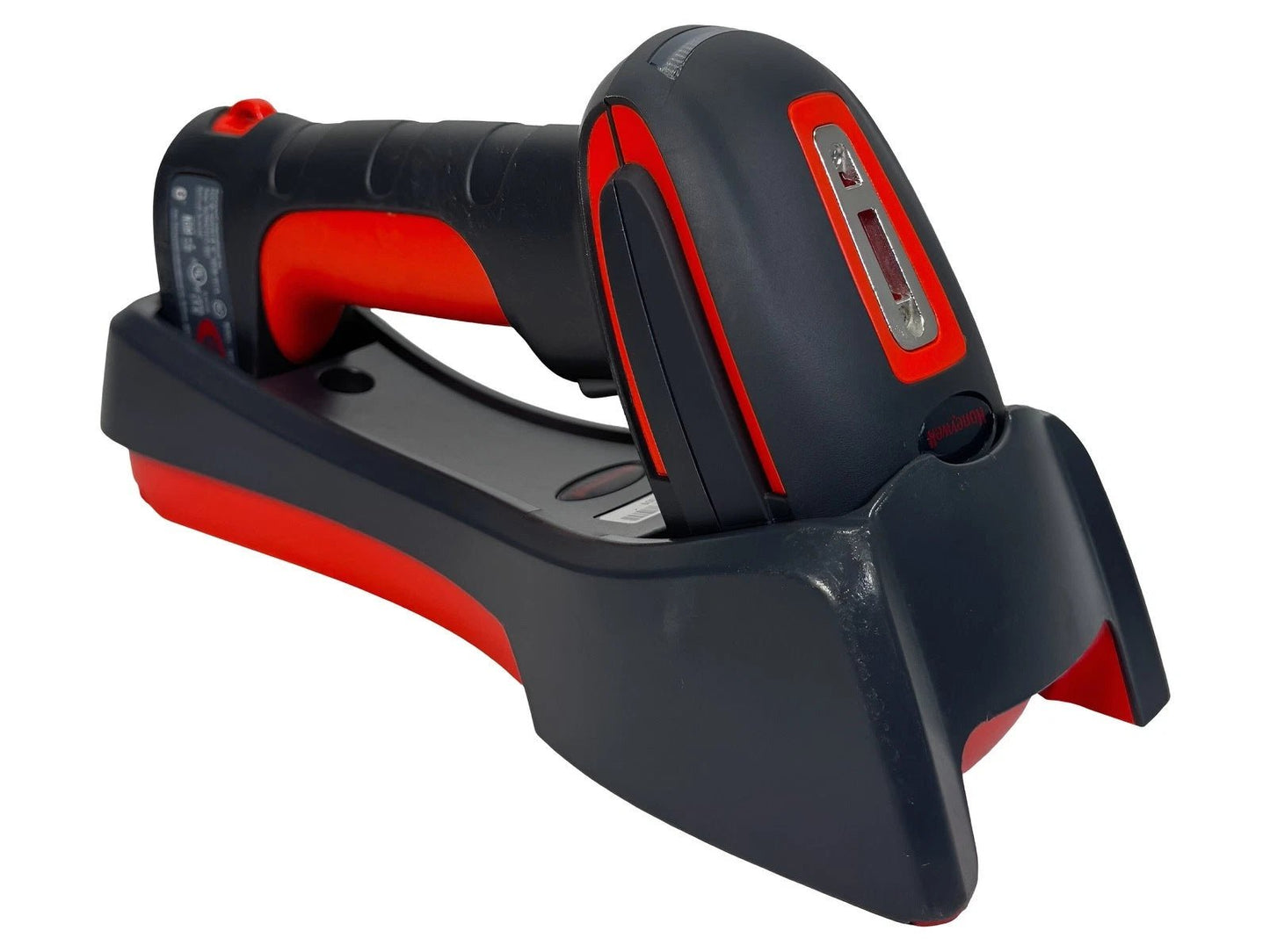 Honeywell Granit 1911i scanner docked in charging cradle