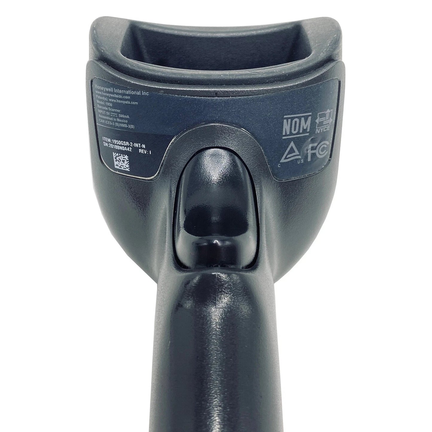 Honeywell Xenon XP 1950 handheld scanner rear housing view