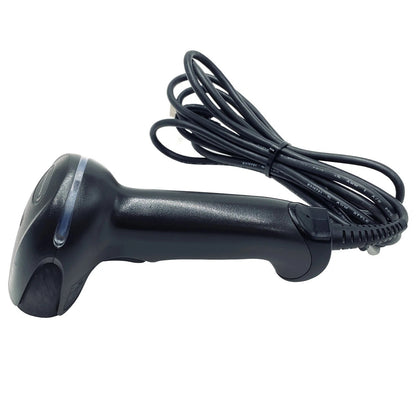 Honeywell Xenon XP 1950 handheld wired scanner side view with cable