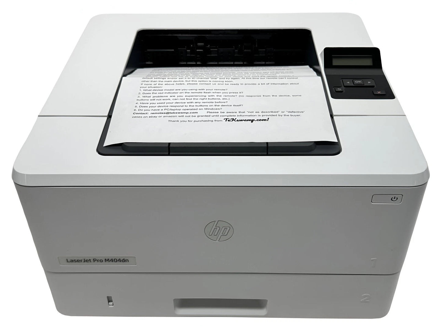 HP LaserJet Pro M404dn Duplex Laser Printer – Ethernet Network