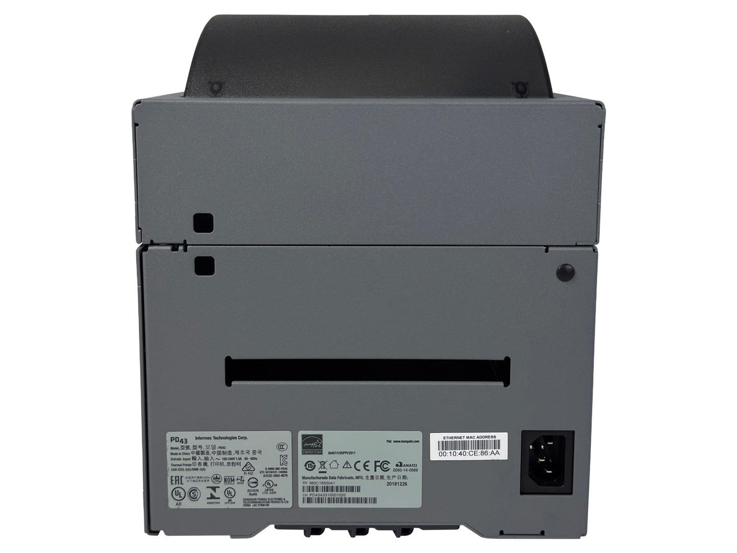 Intermec PD43 (PD43A03100010201) 203 DPI Thermal Transfer Industrial Label Printer – Ethernet, USB, LCD