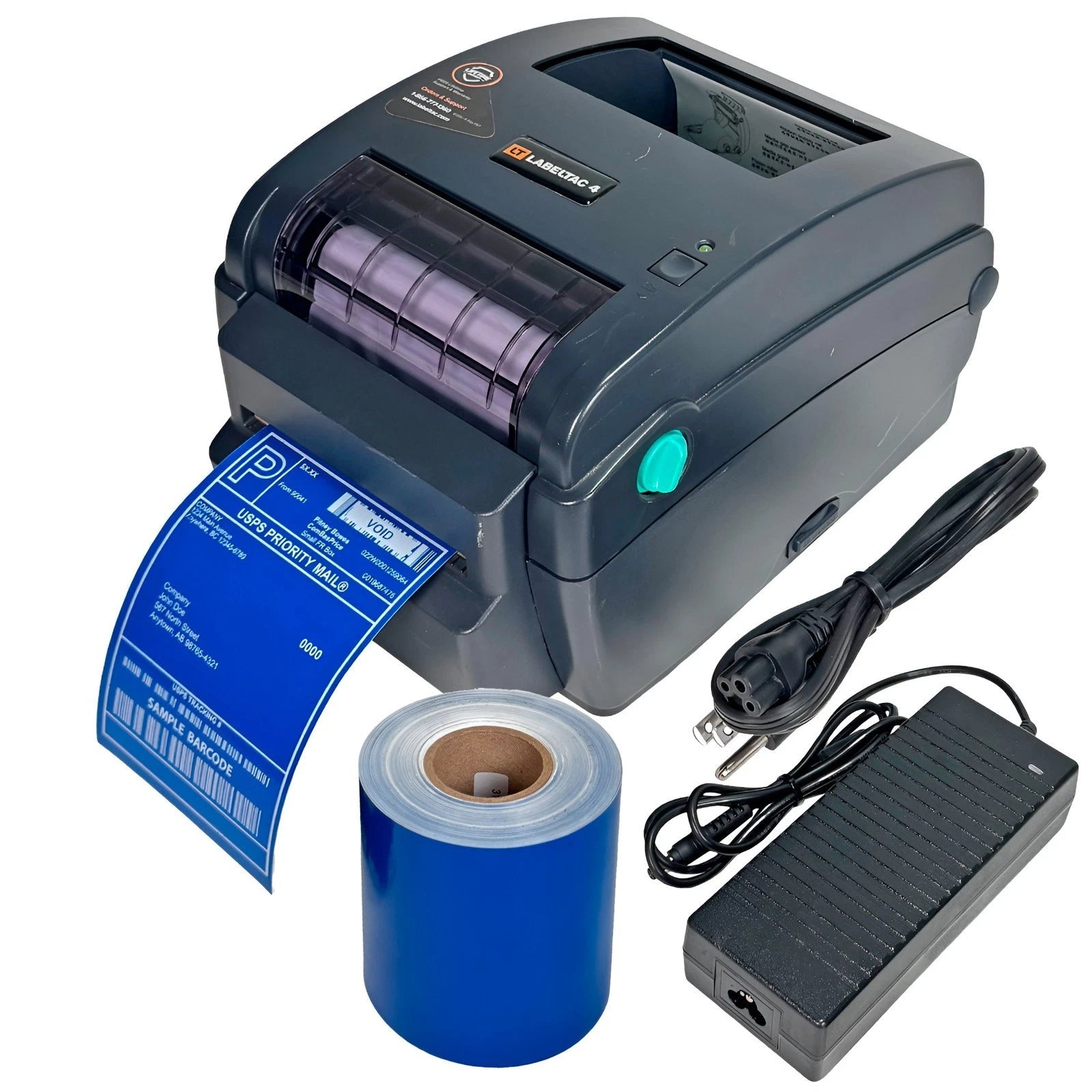 LabelTac 4 Industrial Thermal Transfer Label Printer – Cutter, LAN USB | No Glass Lid