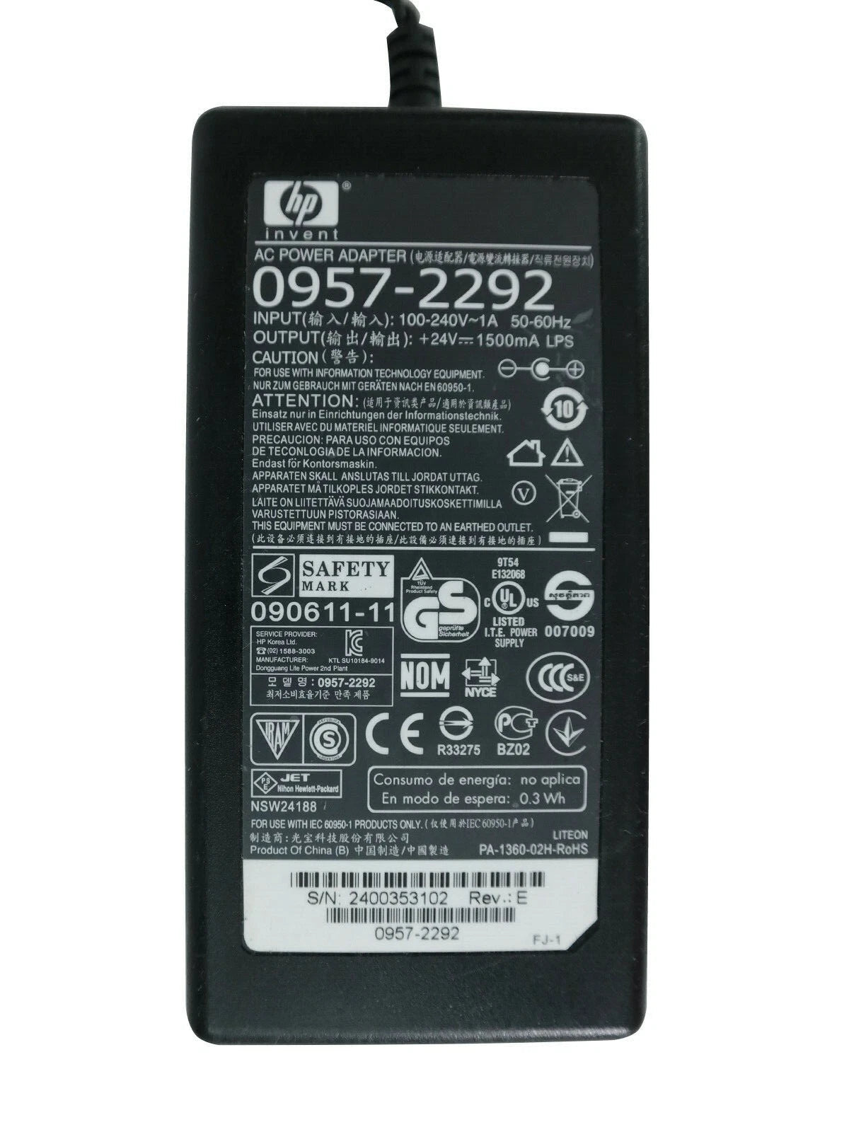 Lot of 10 HP AC Power Adapter for ScanJet Pro 3000 s4