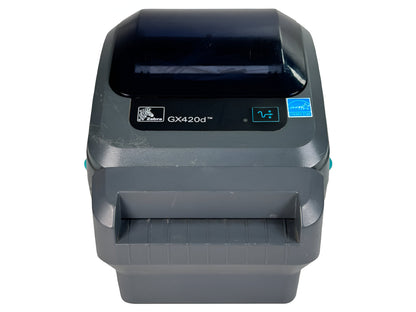 Lot of 10 Zebra GX420d 202512 - 000 203 DPI Direct Thermal Shipping Label Printer – Cutter, USB - TeKswamp