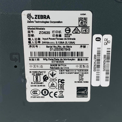 Lot of 12 Zebra ZD620 ZD62043 - T01F00EZ 300 DPI Label Printers – Direct & Thermal Transfer