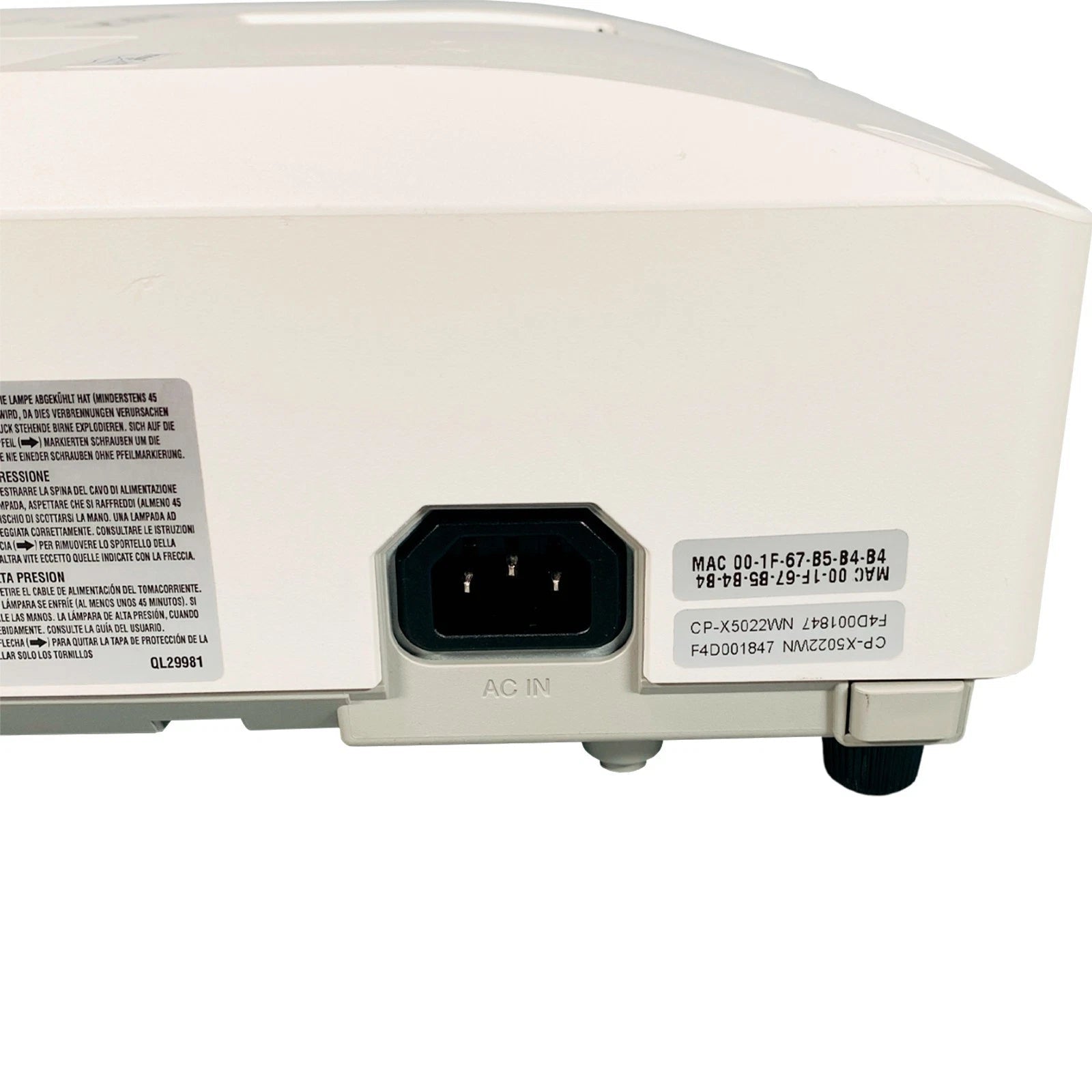 Lot of 2 Hitachi CP - X5022WN 5000 Lumens 3LCD Projector – Lens Shift, HDMI