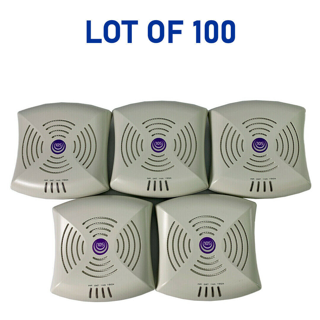 Lot of 100 Aruba Networks AP-105 Dual Band Wireless Access Point Wi-Fi