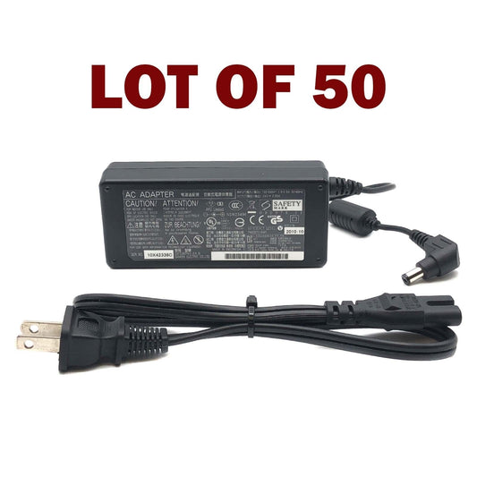 Lot of 50 Genuine Fujitsu AC Adapter Scanner Power Supply 24V 2.65A w/PC