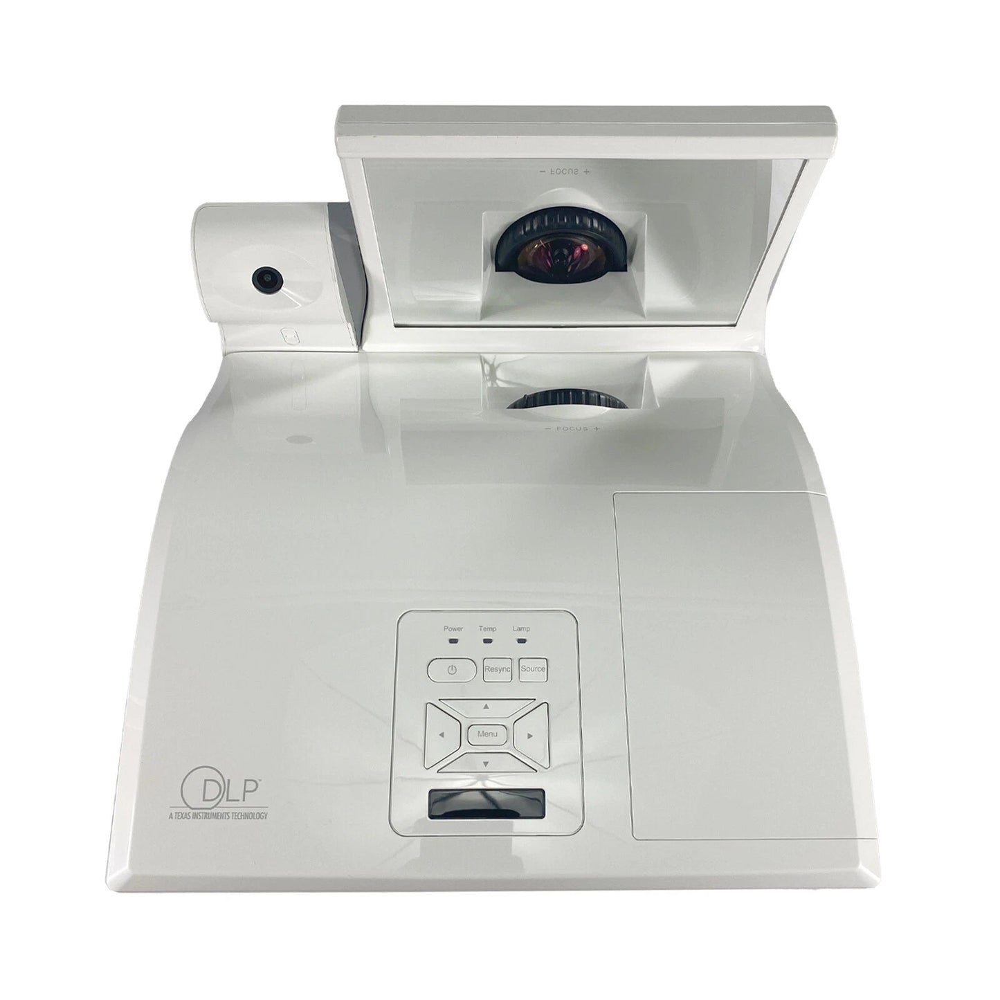 Mimio Mipro DLP ultra short throw projector front top view