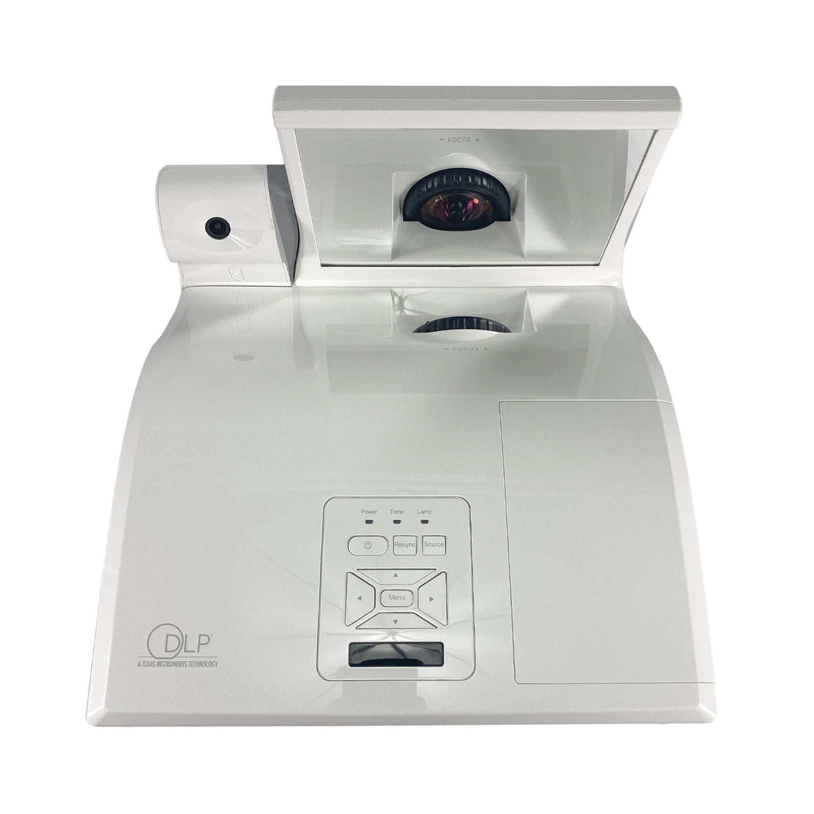 Mimio Mipro DLP ultra short throw projector front top view