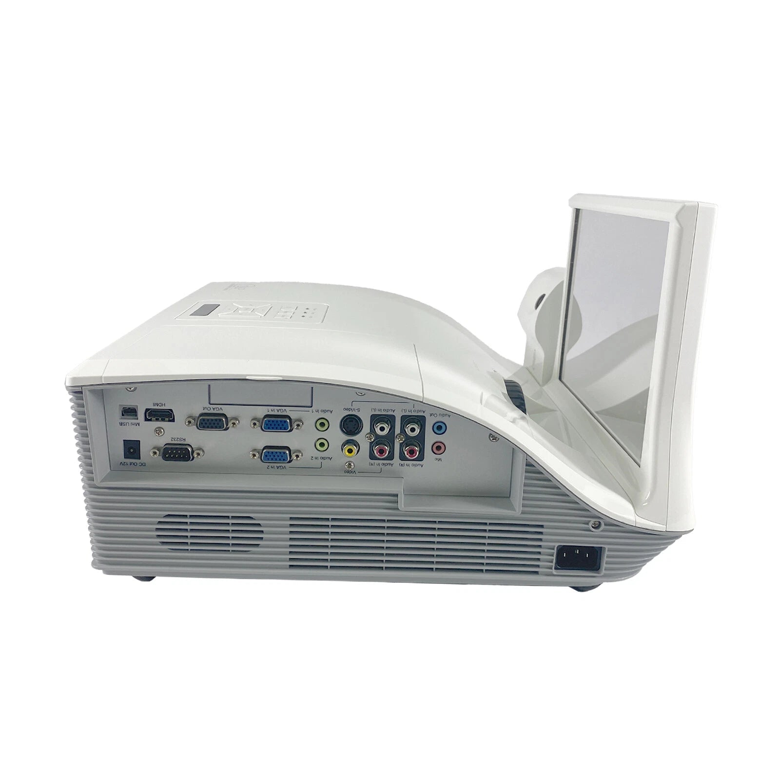 Mimio Mipro projector side view with input ports