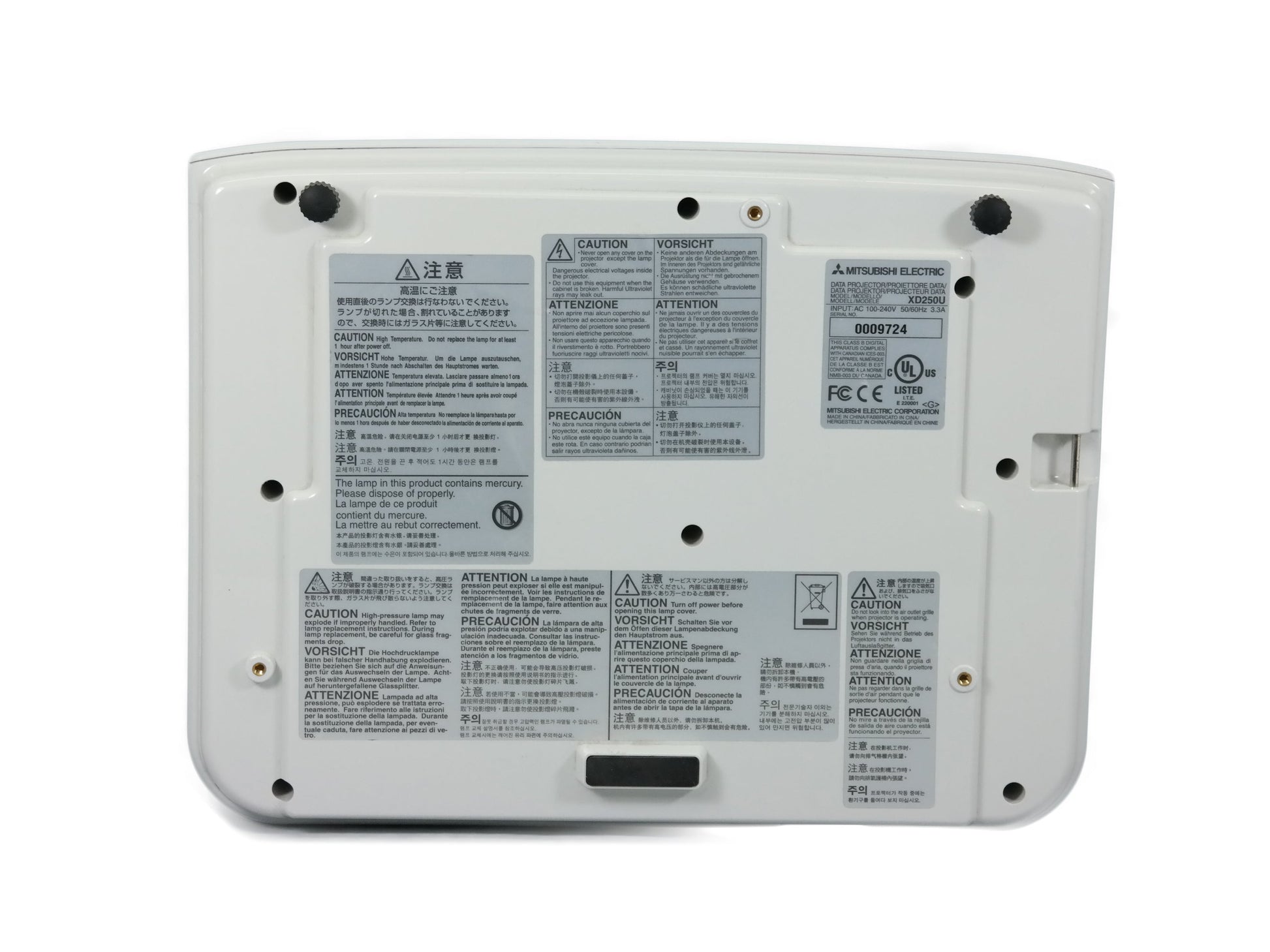 Mitsubishi XD250U Network DLP XGA Projector | 2700 Lumens HDMI