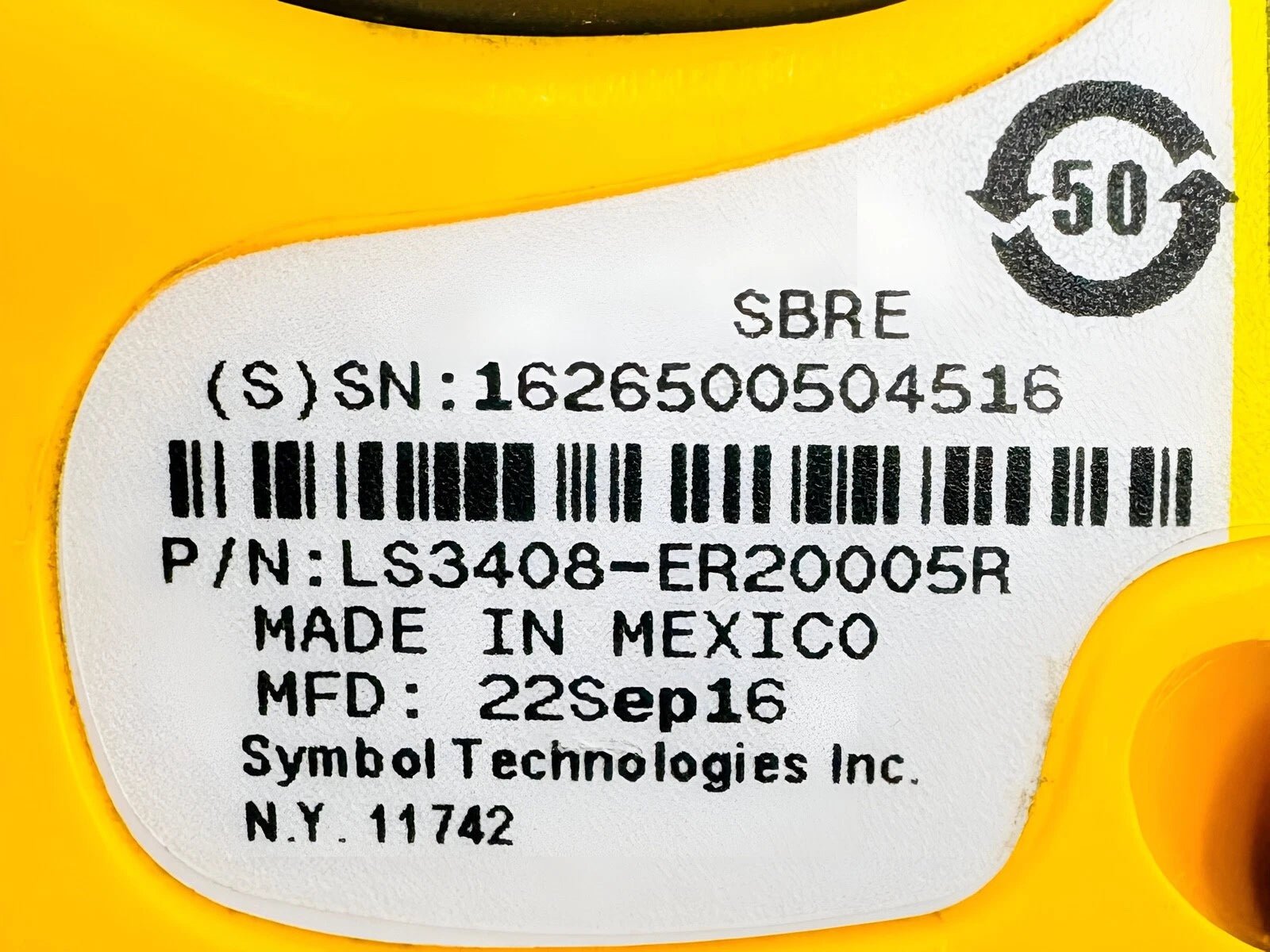 Motorola Symbol LS3408 Extended Range Barcode Scanner