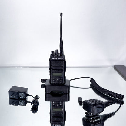 Motorola XPR3500e DMR Digital Analog UHF Two-Way Radio | Handled Microphone
