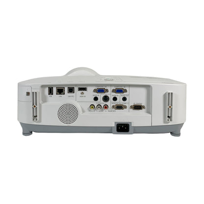 Projector rear input output ports HDMI VGA and audio connections