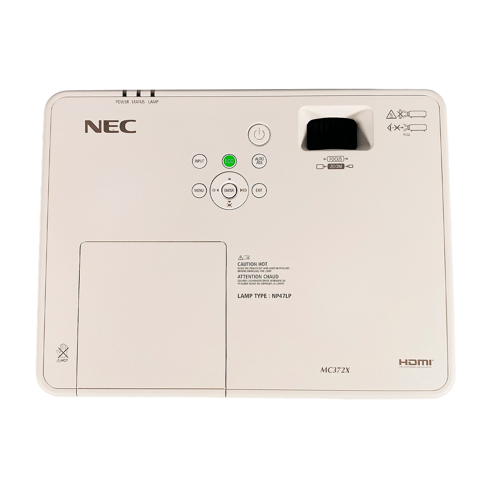 NEC MC372X XGA 3LCD Projector | Standard Throw | 3700 Lumens