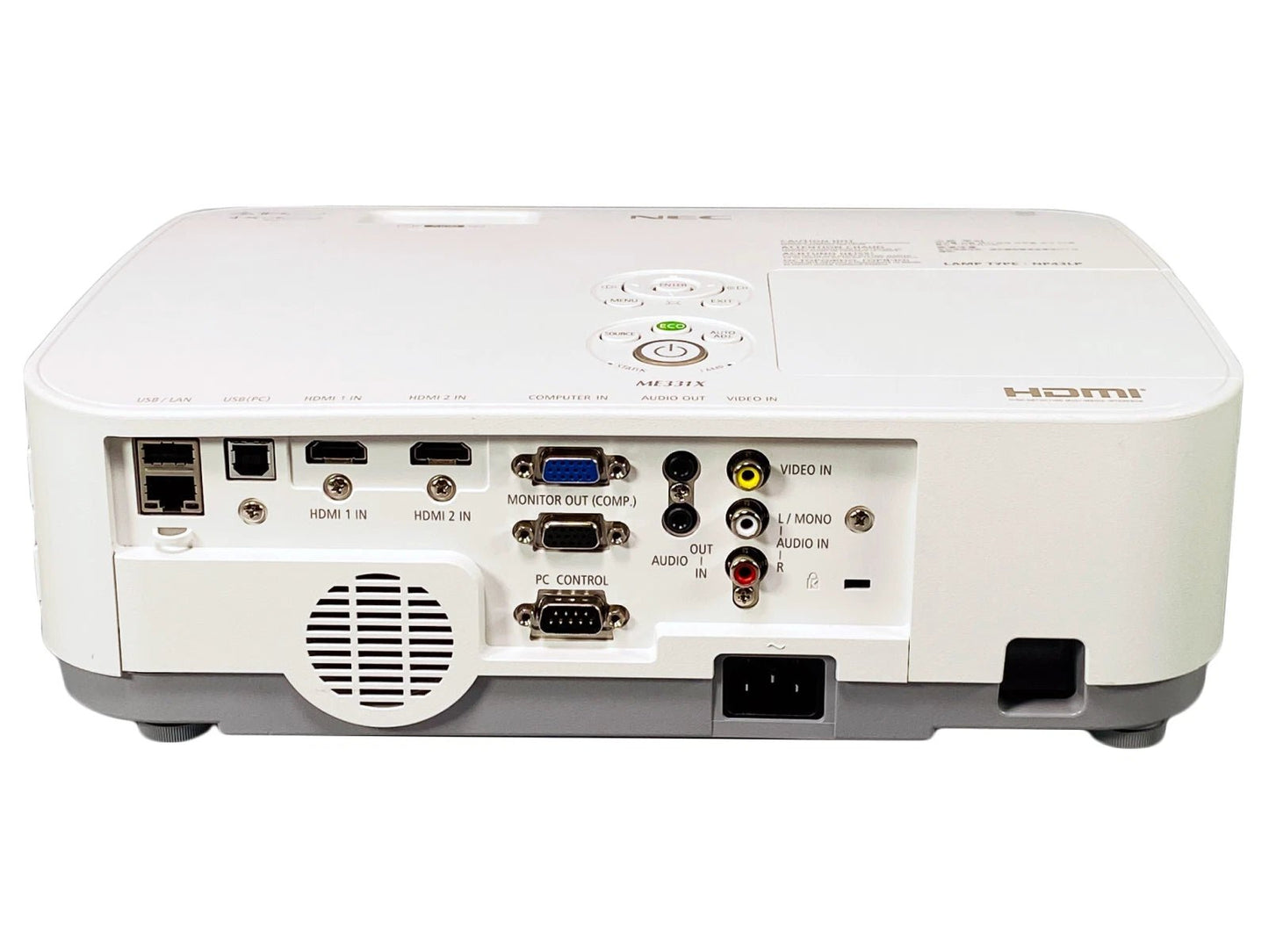 NEC ME331X 3LCD Portable Projector – 3300 ANSI Lumens, XGA, NP43LP