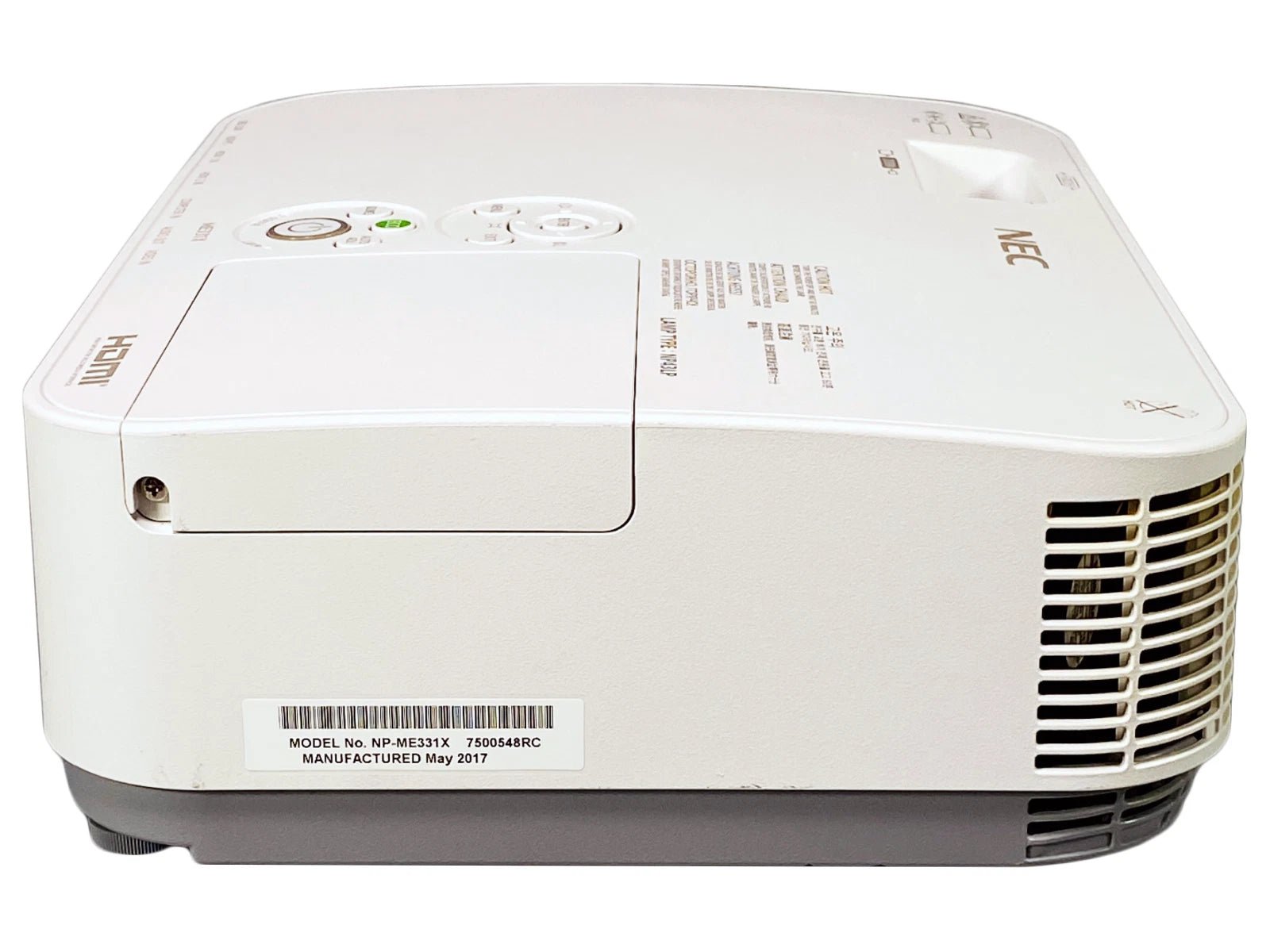 NEC ME331X 3LCD Portable Projector – 3300 ANSI Lumens, XGA, NP43LP