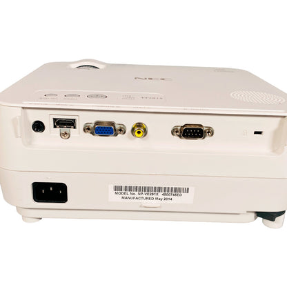 NEC NP - VE281X XGA 3D DLP Projector | Portable Multimedia | 2800 Lumens