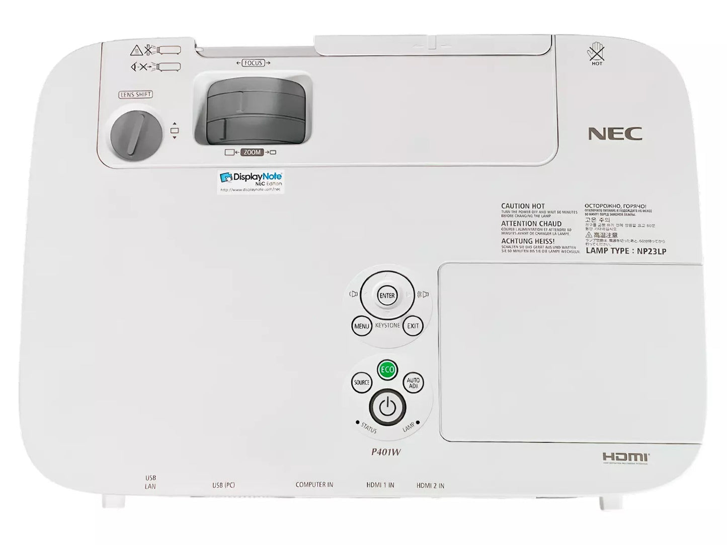 NEC P401W 3LCD Projector for Home Theatre WXGA FHD 4,000 Lumens - TeKswamp