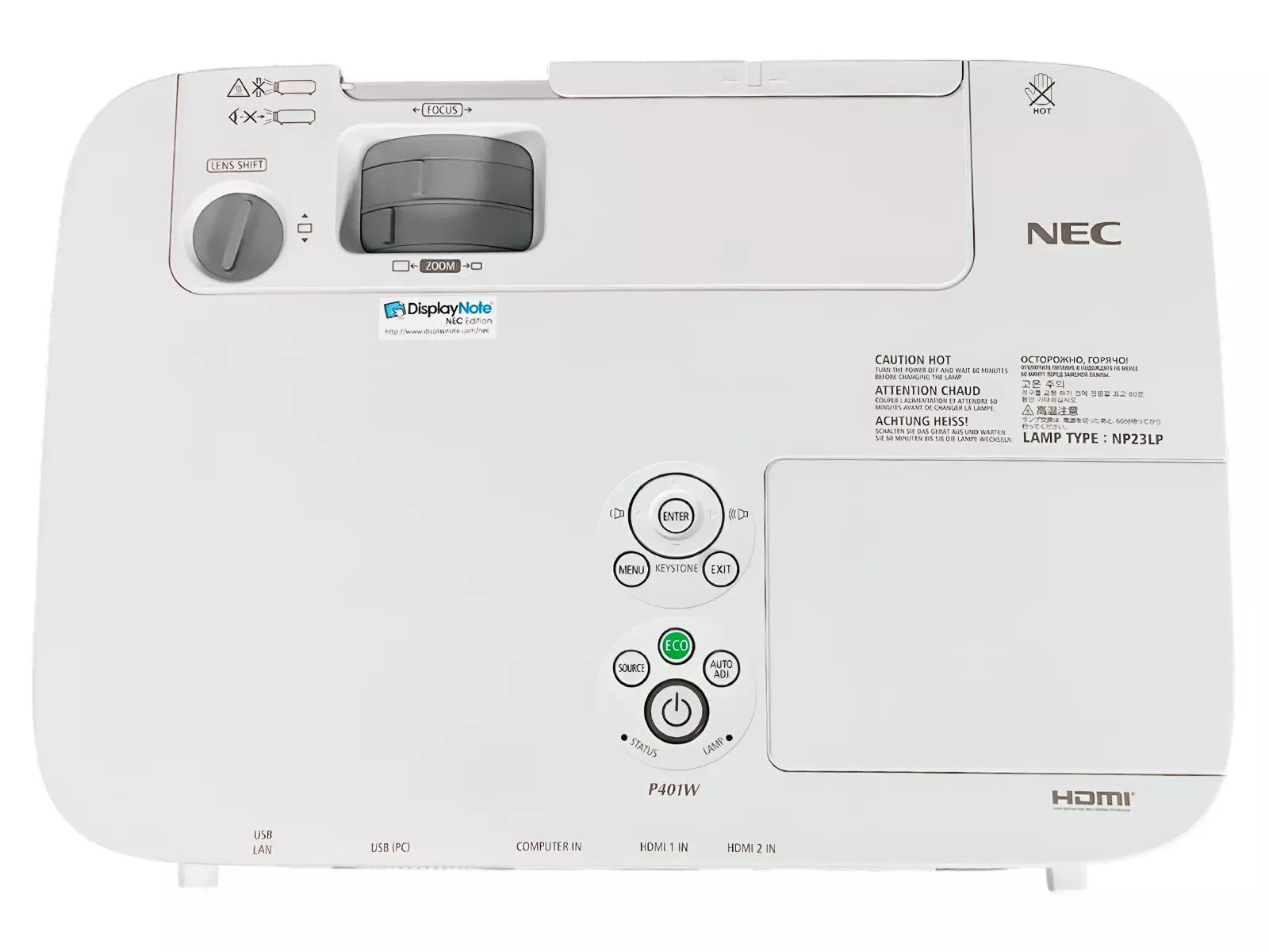 NEC P401W 3LCD Projector for Home Theatre WXGA FHD 4,000 Lumens - TeKswamp