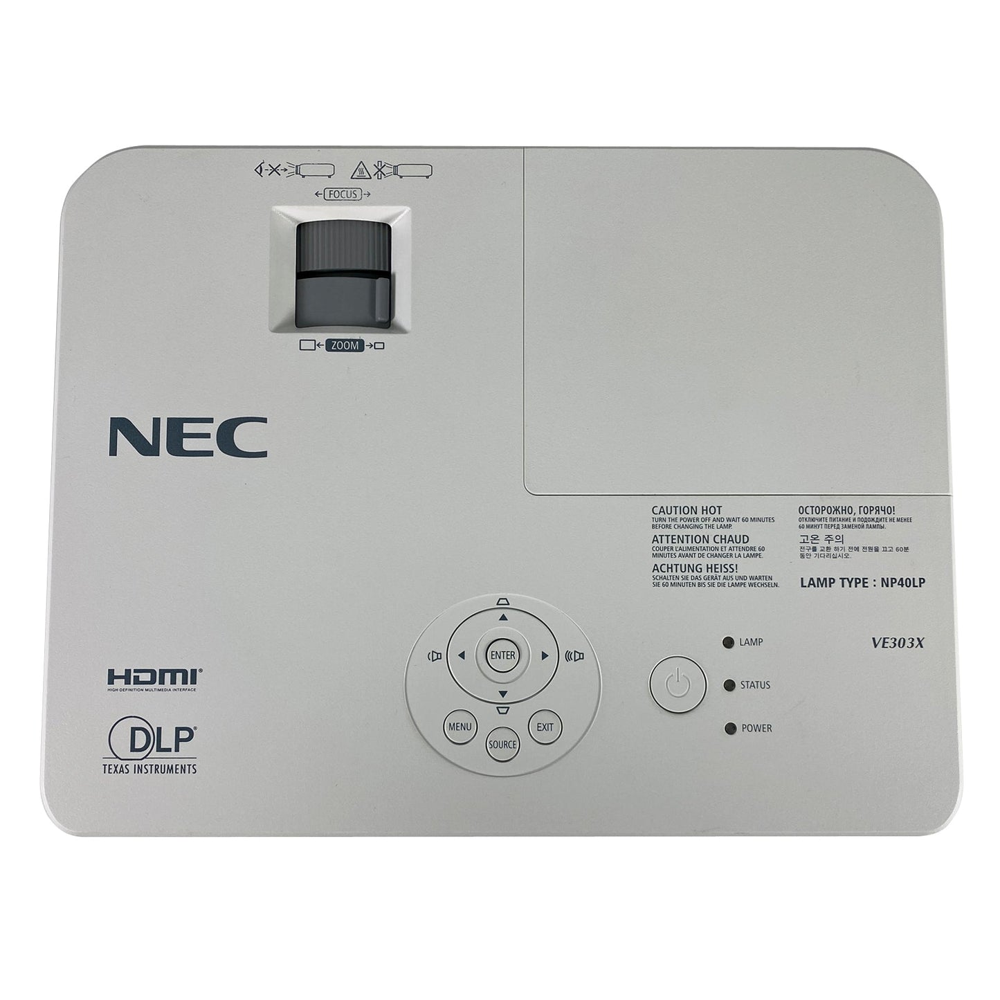 NEC VE303X DLP XGA Projector | 3000 Lumens