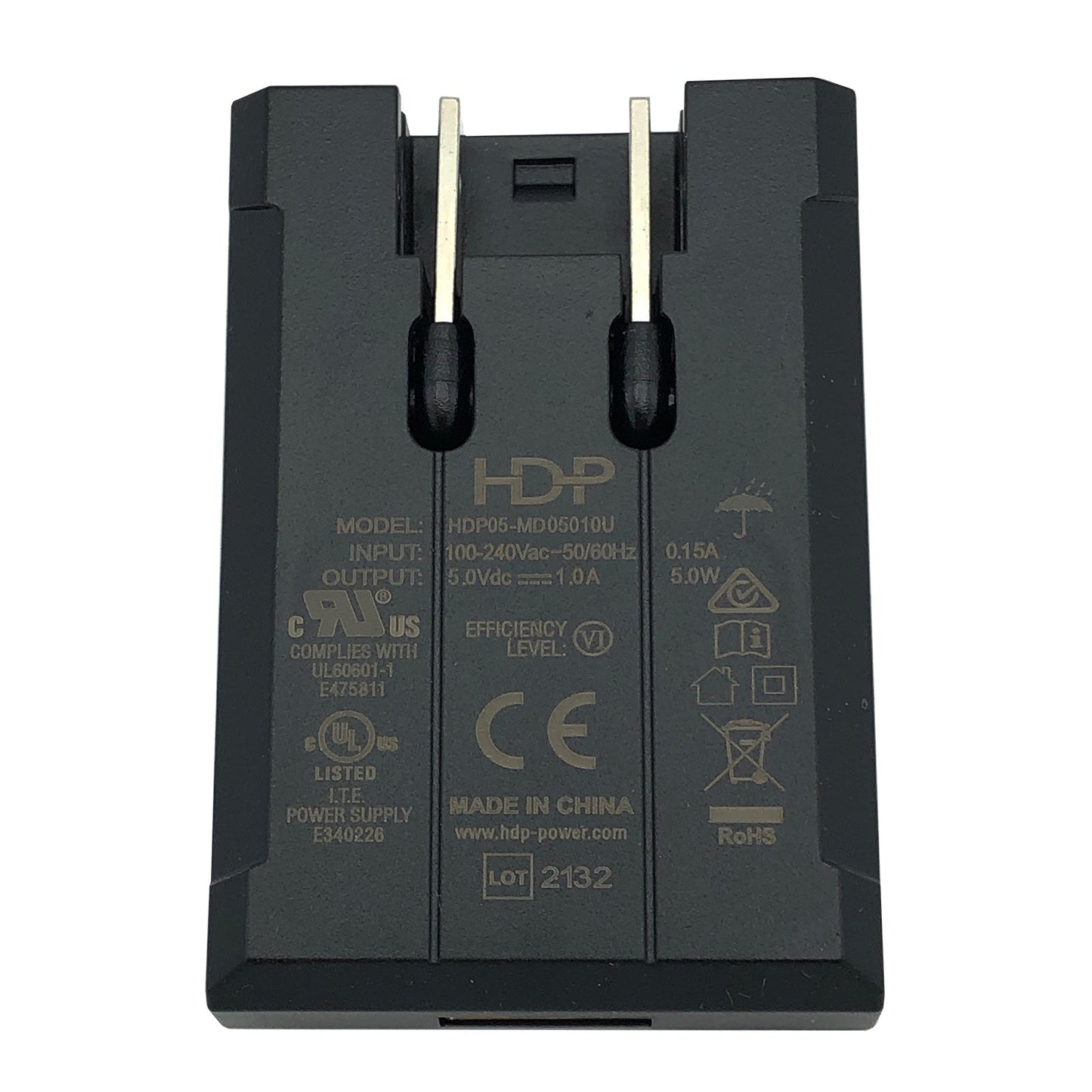 NEW 5V 1A Power Adapter – USB Female Plug, HDP05 - MD05010U - TeKswamp