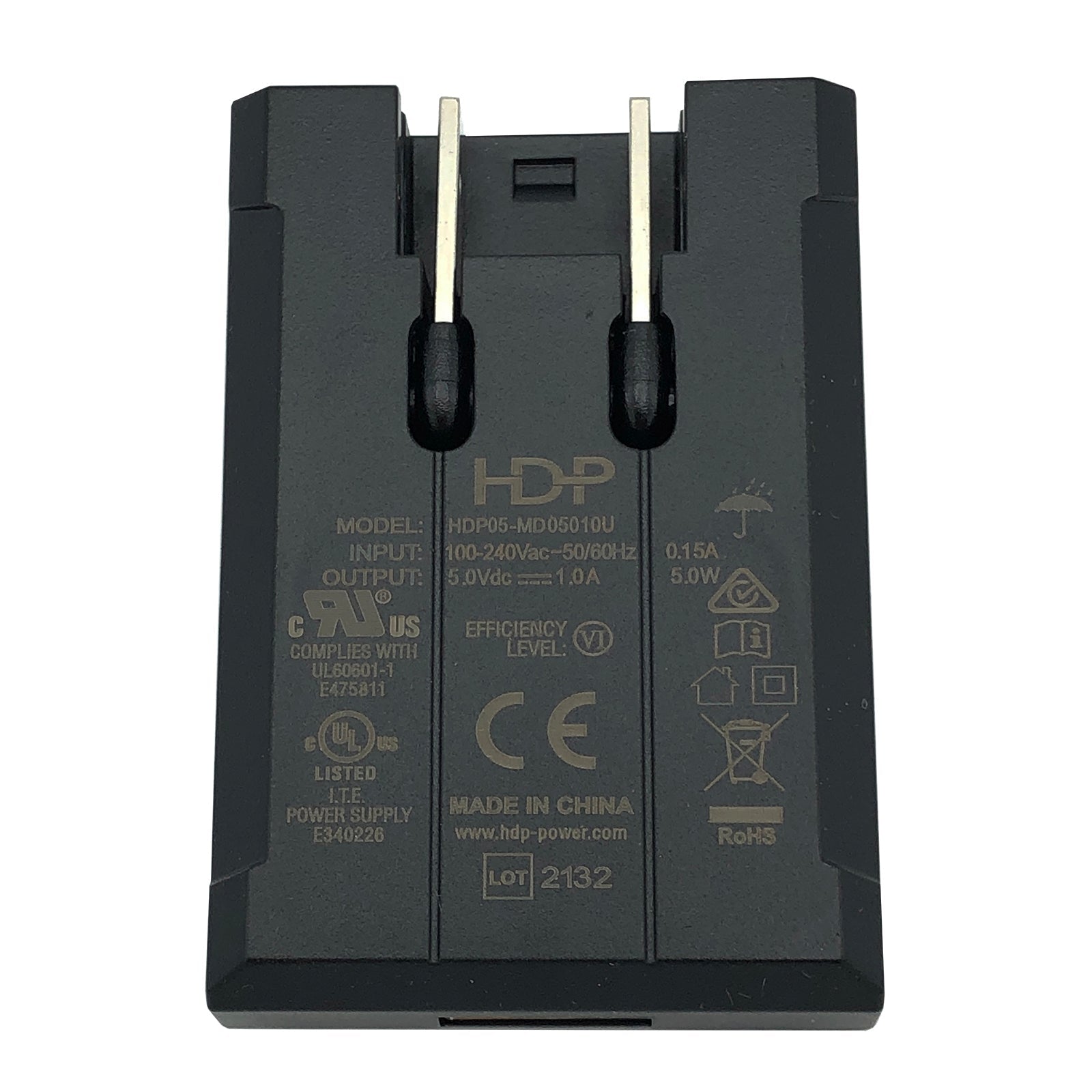 NEW 5V 1A Power Adapter – USB Female Plug, HDP05 - MD05010U - TeKswamp