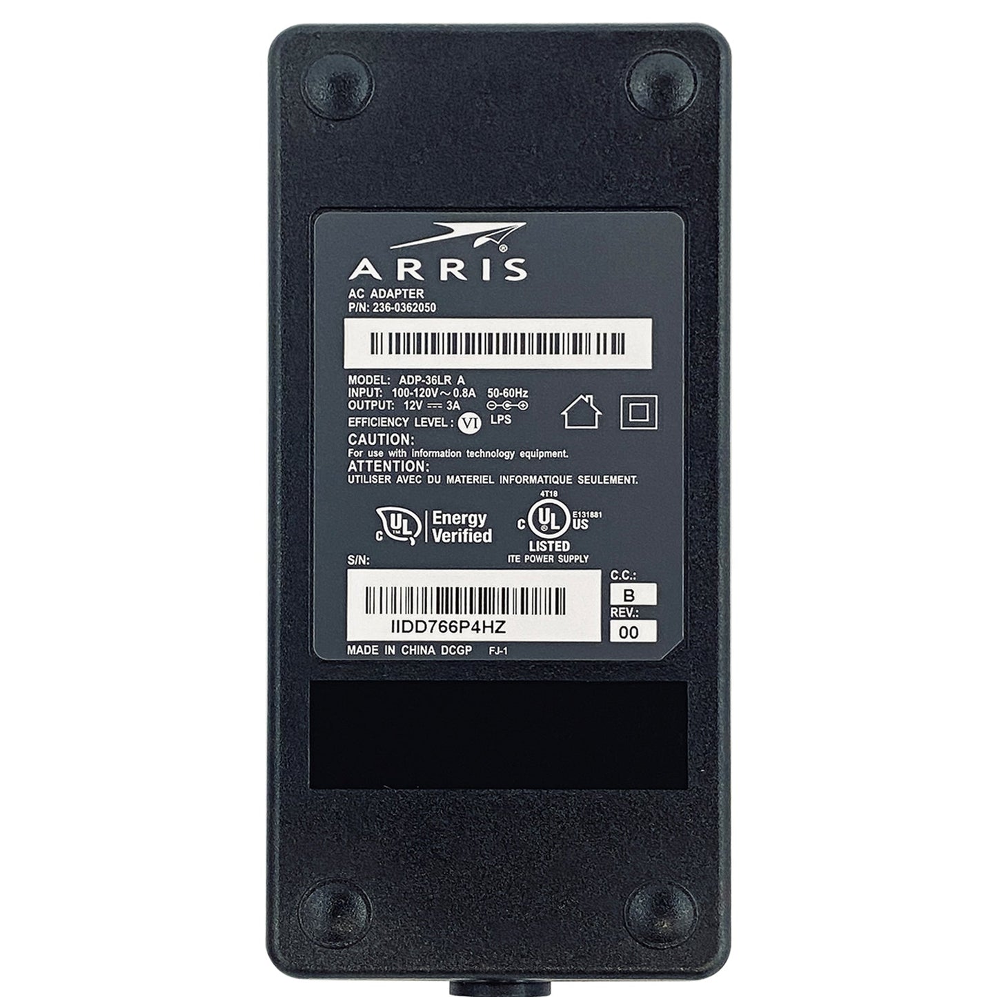 NEW Arris 36W AC Power Adapter ATS036T - P120 – 12V 3A 2 - Pin Charger