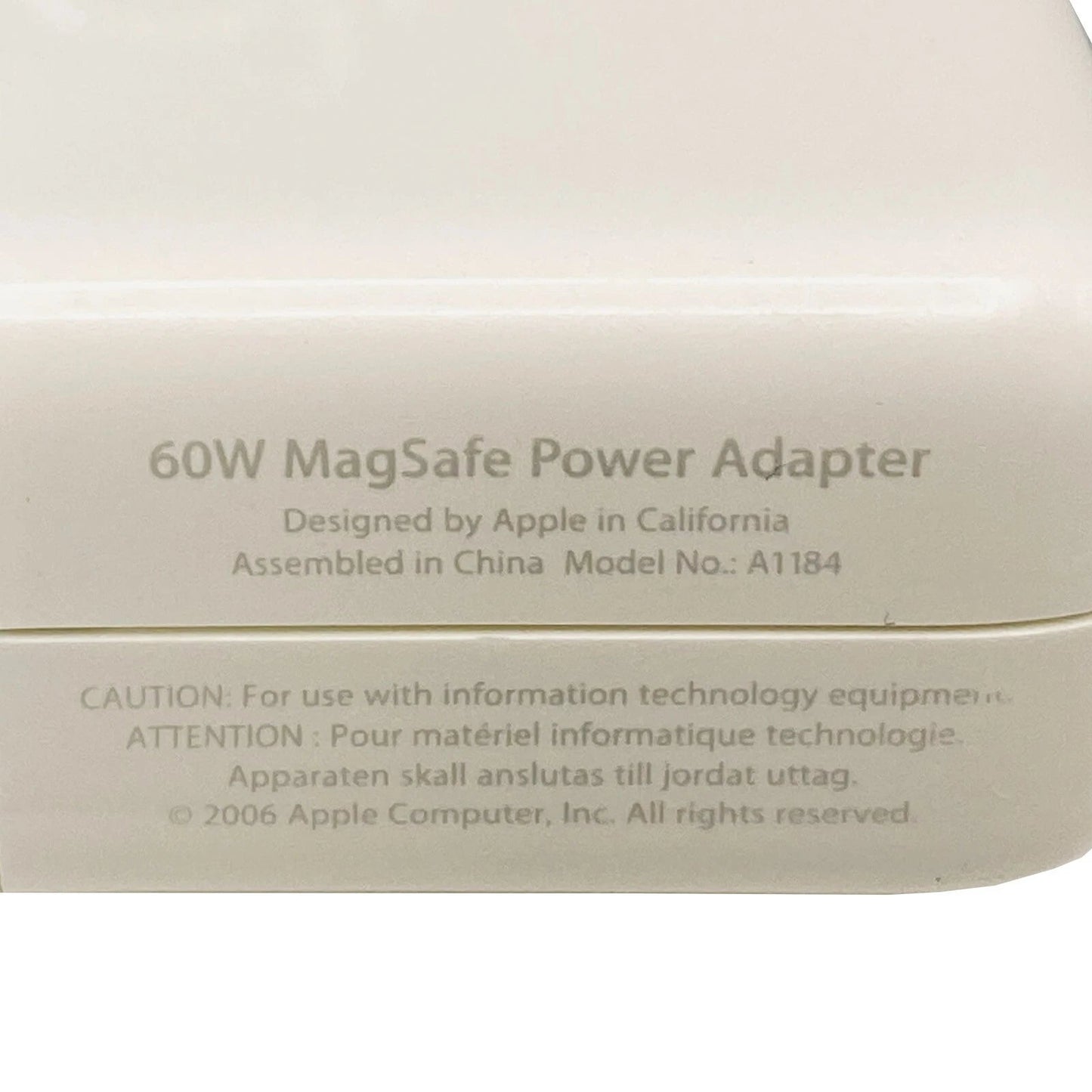 Original Apple 60W AC Adapter A1184 MagSafe 1 Charger for MacBook