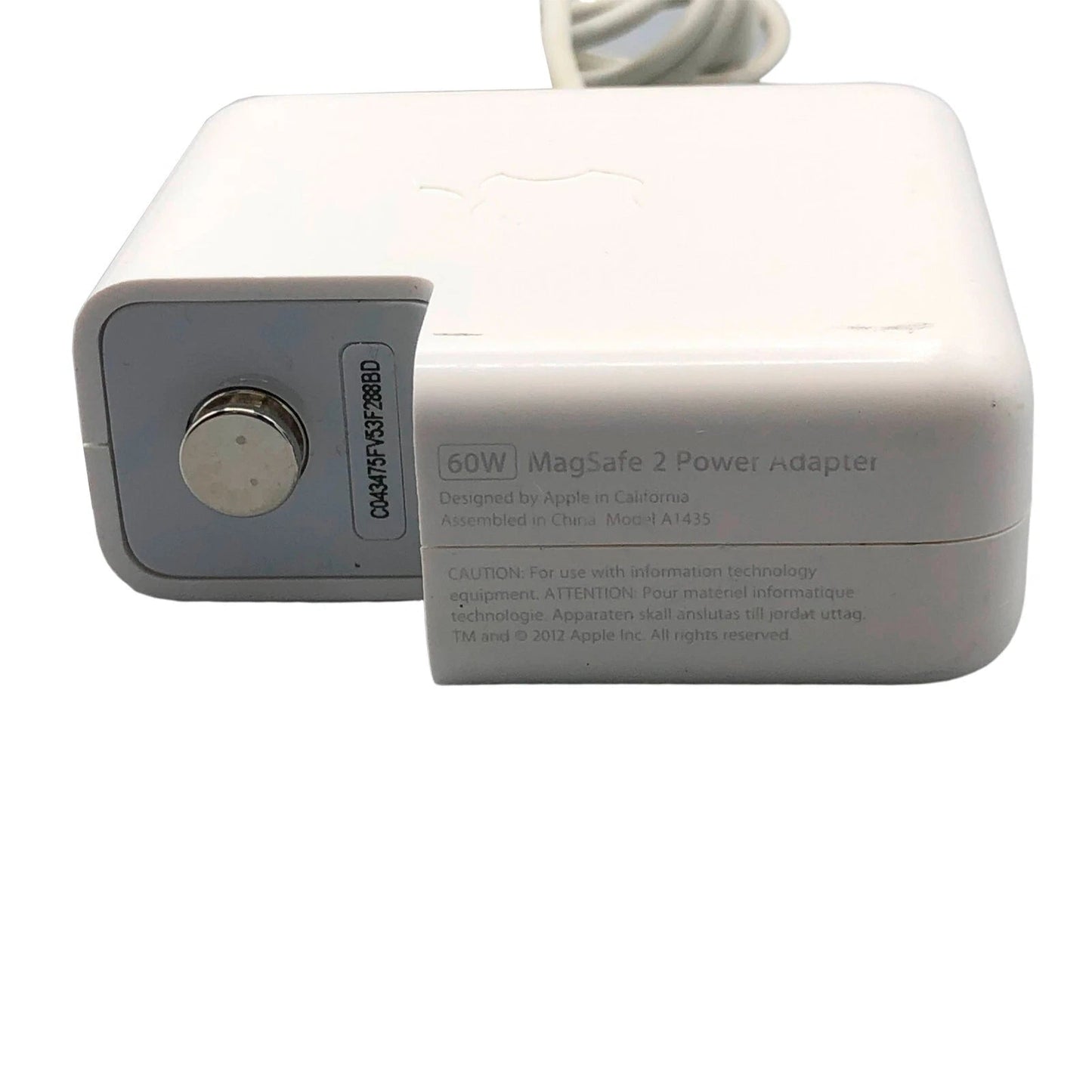 Original Apple 60W MagSafe 2 Power Adapter A1435 – 16.5V 3.65A Charger