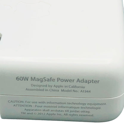 Original Apple 60W MagSafe A1344 Power Adapter 16.5V 3.65A 5 - Pin L - Style Charger