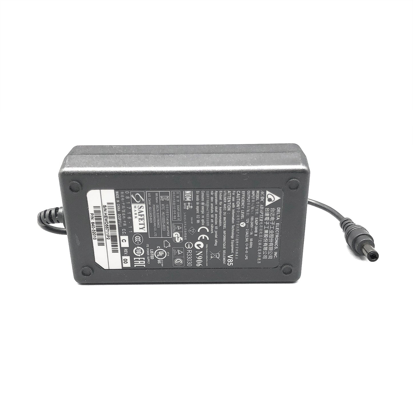 Original Delta ADP - 30KR B AC Adapter – 12V 2.5A, Cisco 640 - 32010 - A - TeKswamp