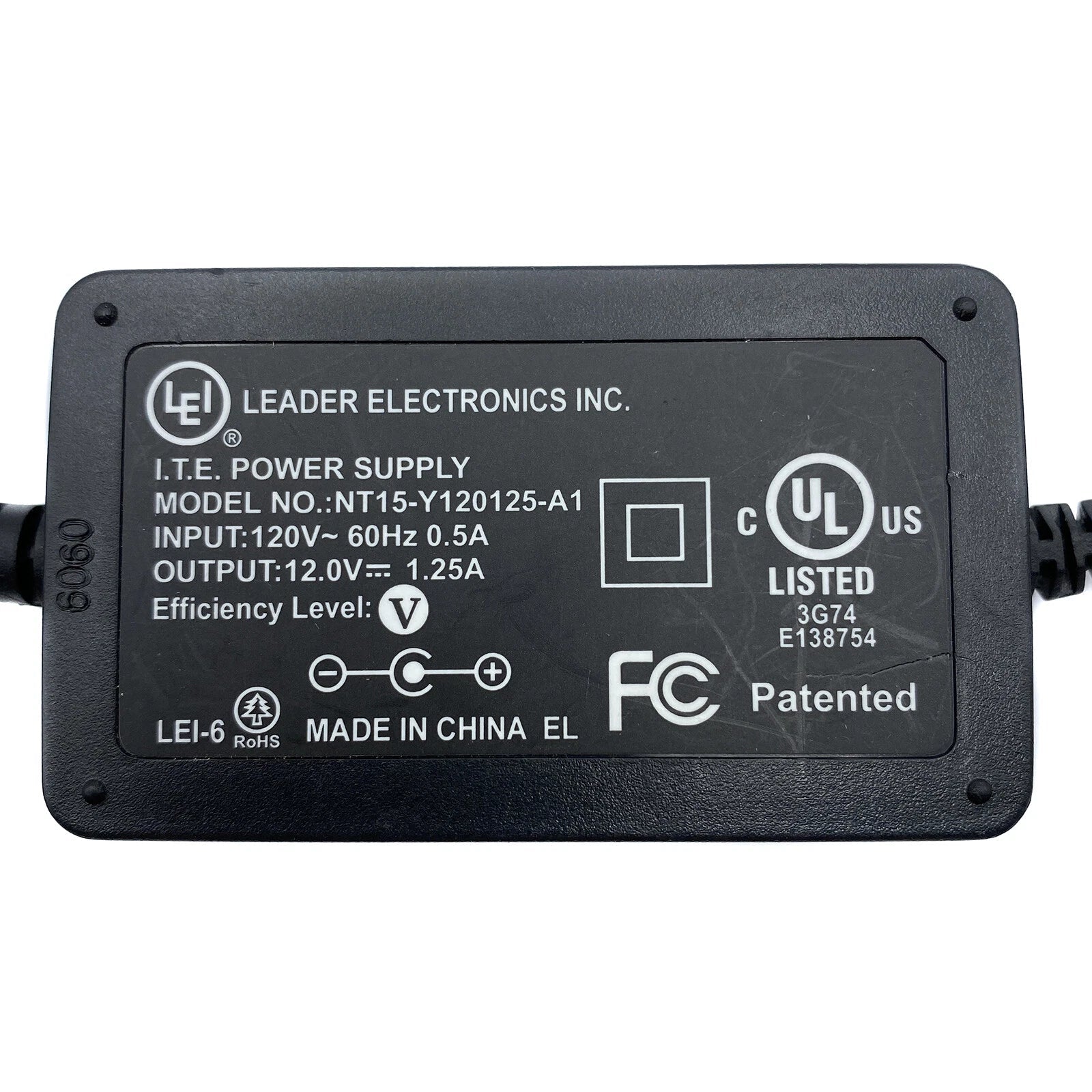 Original LEI NT15 - Y120125 - A1 AC Power Adapter – 12V 1.25A 15W - TeKswamp