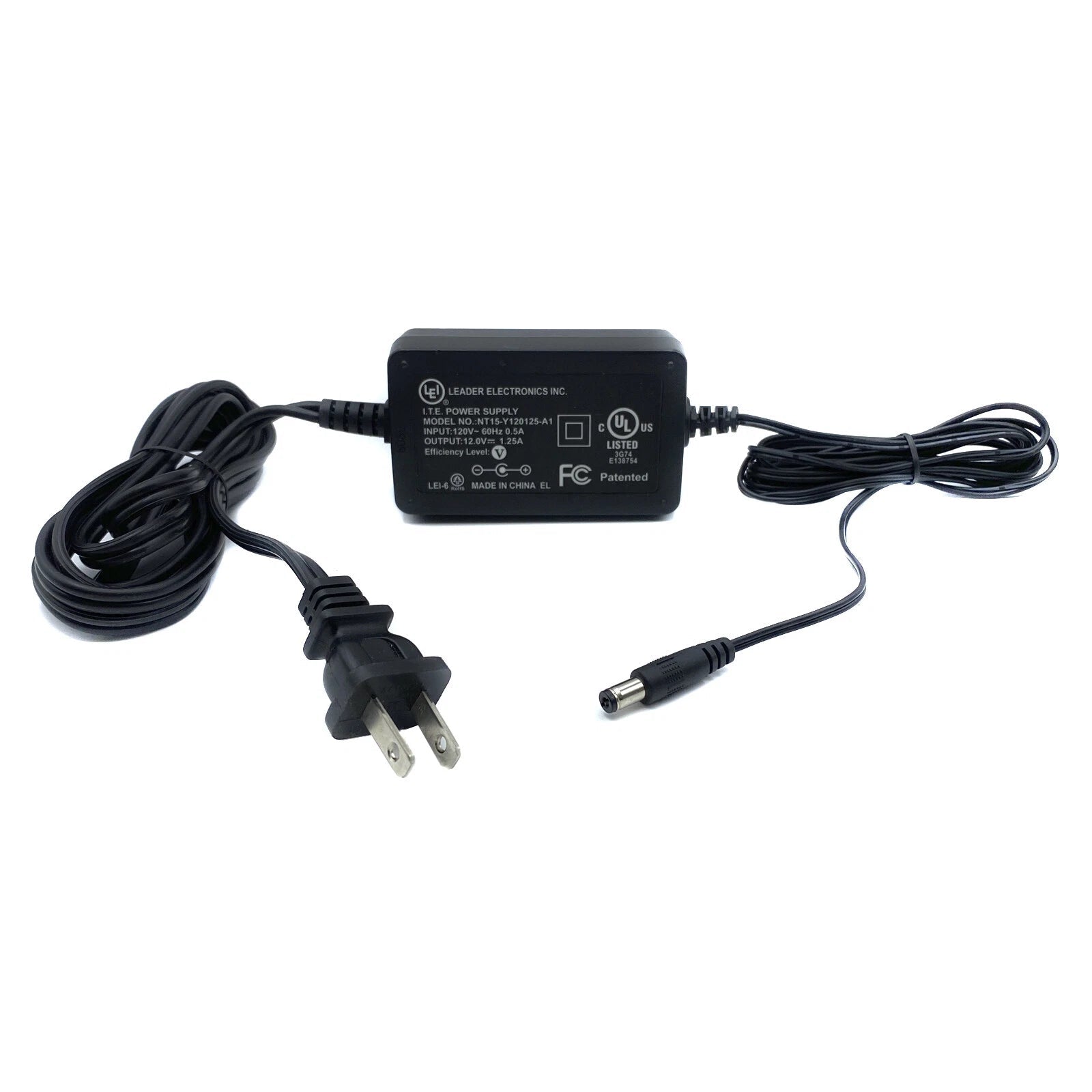 Original LEI NT15 - Y120125 - A1 AC Power Adapter – 12V 1.25A 15W - TeKswamp