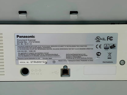 Panasonic KV - S1065C 600DPI Duplex Document Scanner High Speed Color