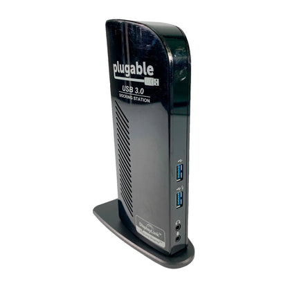Plugable D - 3900 USB 3.0 Docking Station – Dual Monitor HDMI, 12 - in - 1